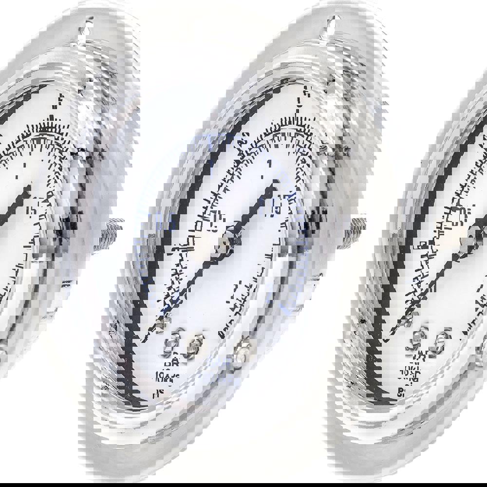 Pressure Gauges; Gauge Type: Utility Gauge ; Scale Type: Dual ; Accuracy (%): 3-2-3% ; Dial Type: Analog ; Thread Type: NPT ; Bourdon Tube Material: Bronze